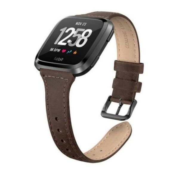 Accessories - Fitbit Versa Brown Leather Band